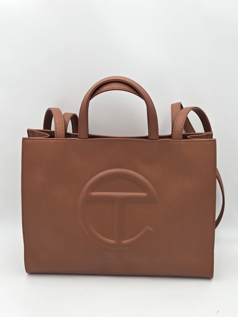 Telfar Medium Shopper Dark Tan